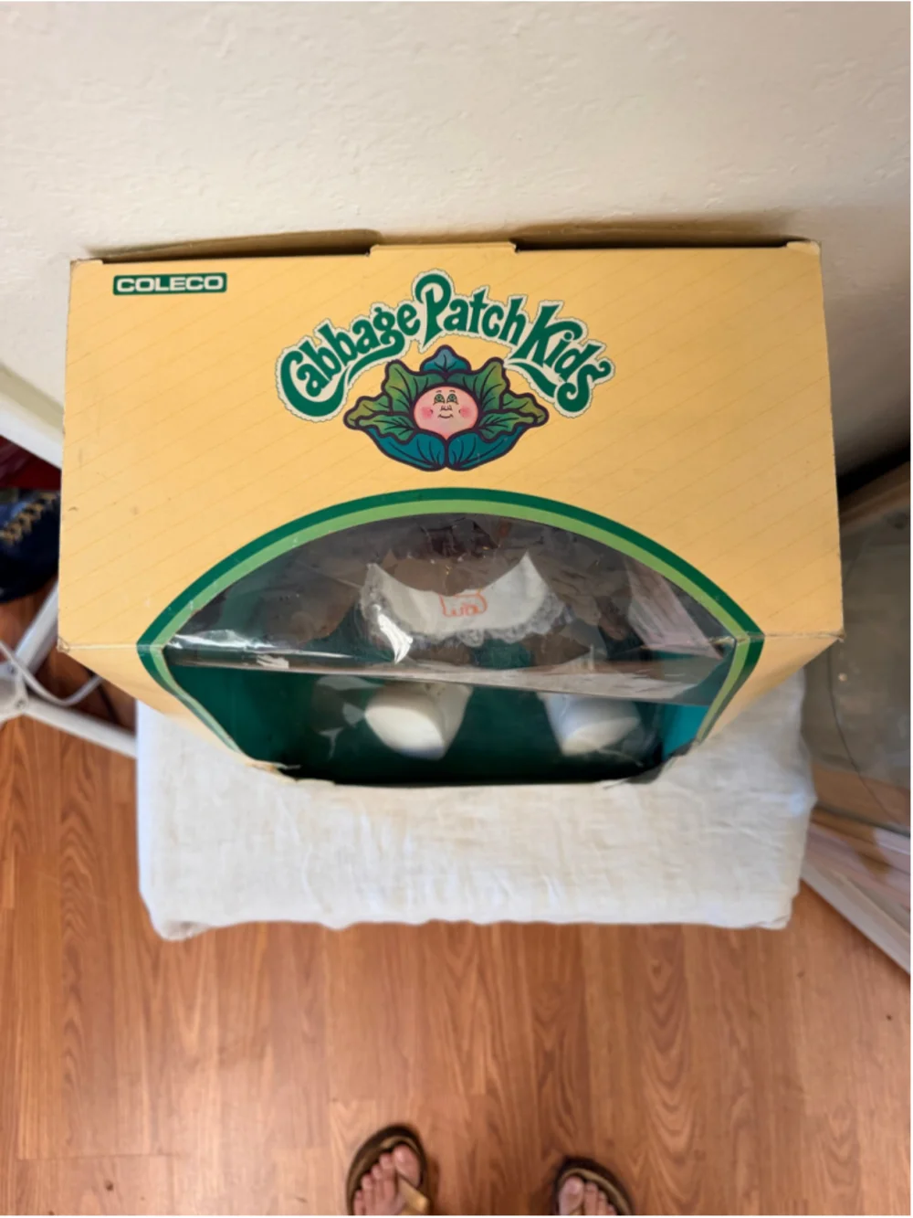 NIB Rare VTG 1985 Cabbage Patch Kids African American Marjory Aurora BOX DAMAGED